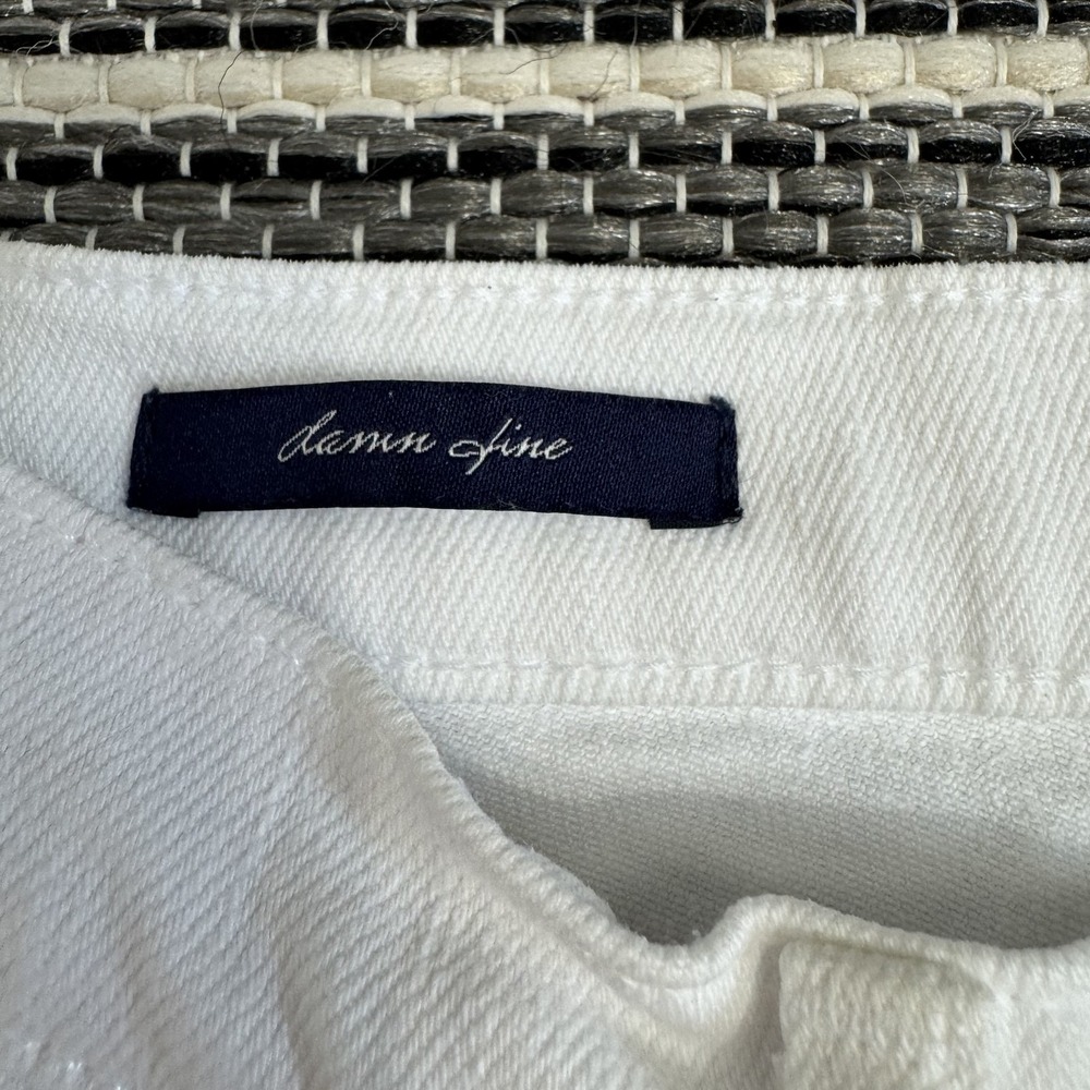 McGuire Jeans Women's‎ White Straight Leg Jeans Frayed Hem Denim Damn Fine Sz 26 - Picture 9 of 16